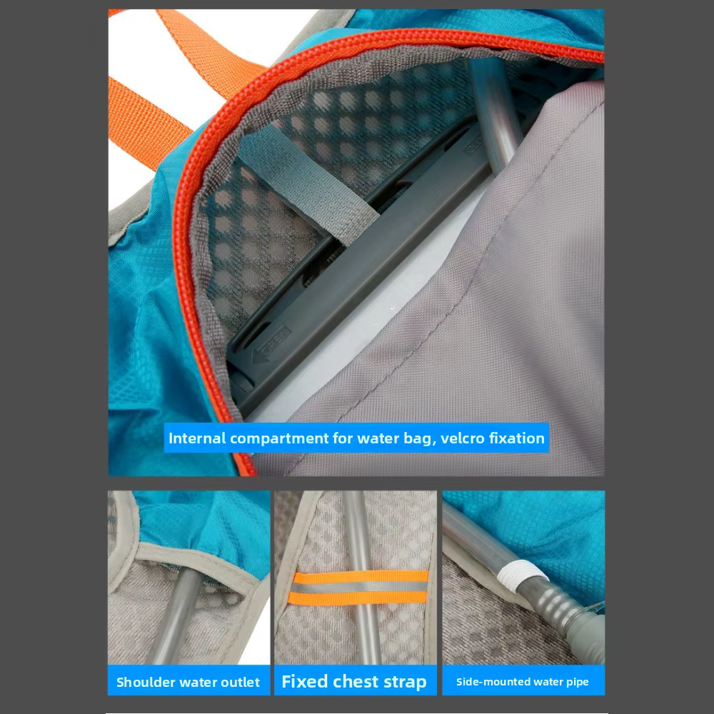 Detalle del tejido y ventilación del chaleco