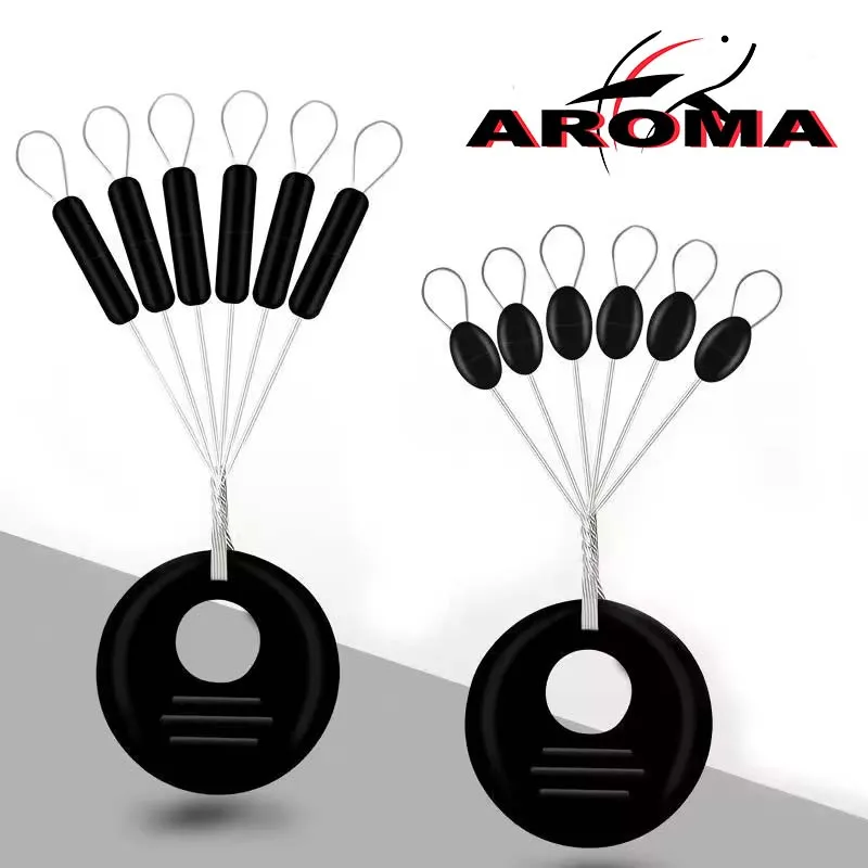 Tapones y flotador de goma para montaje de pesca