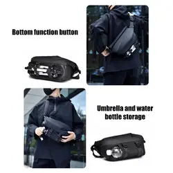 Bandolera de Pesca Impermeable con Portavasos y Compartimentos