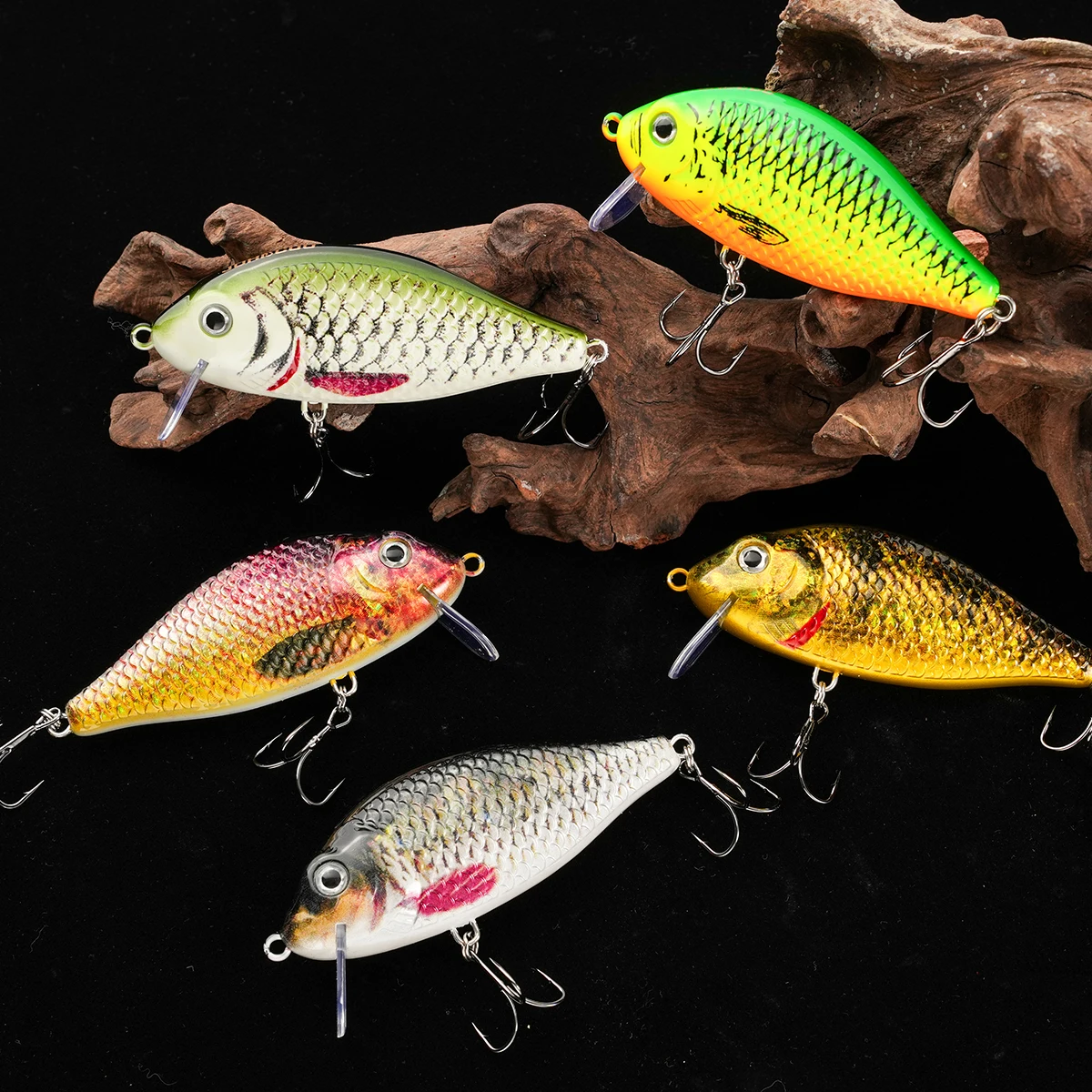 Jerkbait flotante Minnow para lucio, lubina y trucha - imagen 3