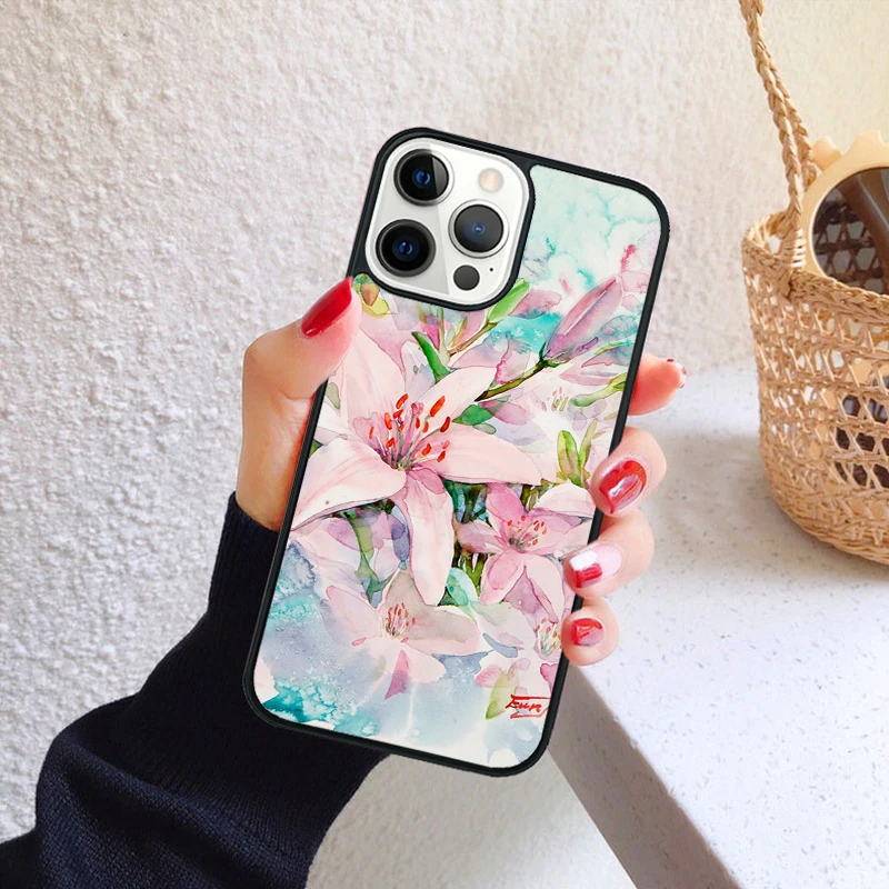 Funda floral vista frontal con flores de Margarita