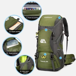 Mochila resistente para pesca, trekking y camping
