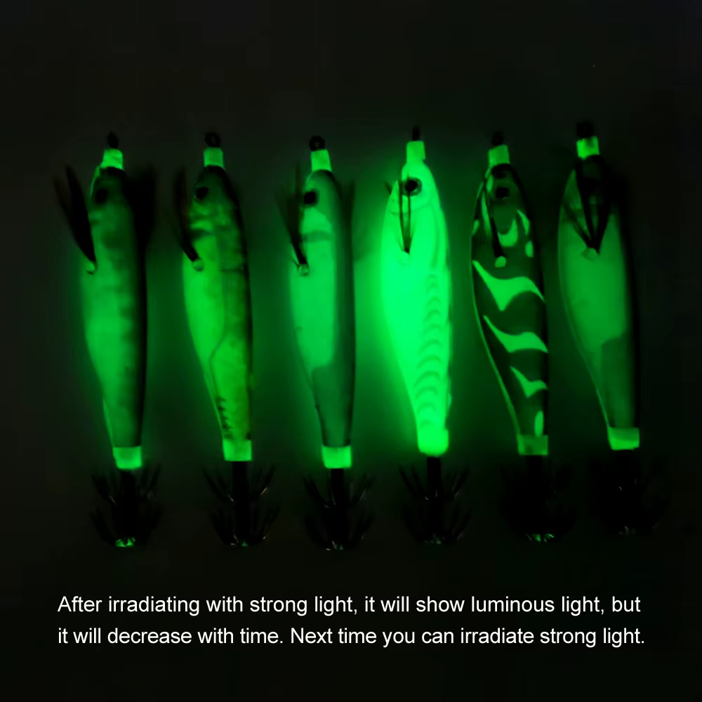 Anzuelo Jig Calamar Luminoso 10cm 9g – Señuelo pulpo artificial mar - imagen 4
