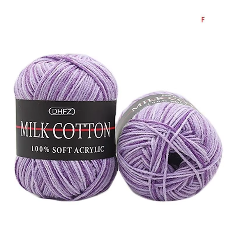 Hilo de algodón para ganchillo y tejido multicolor - imagen 4