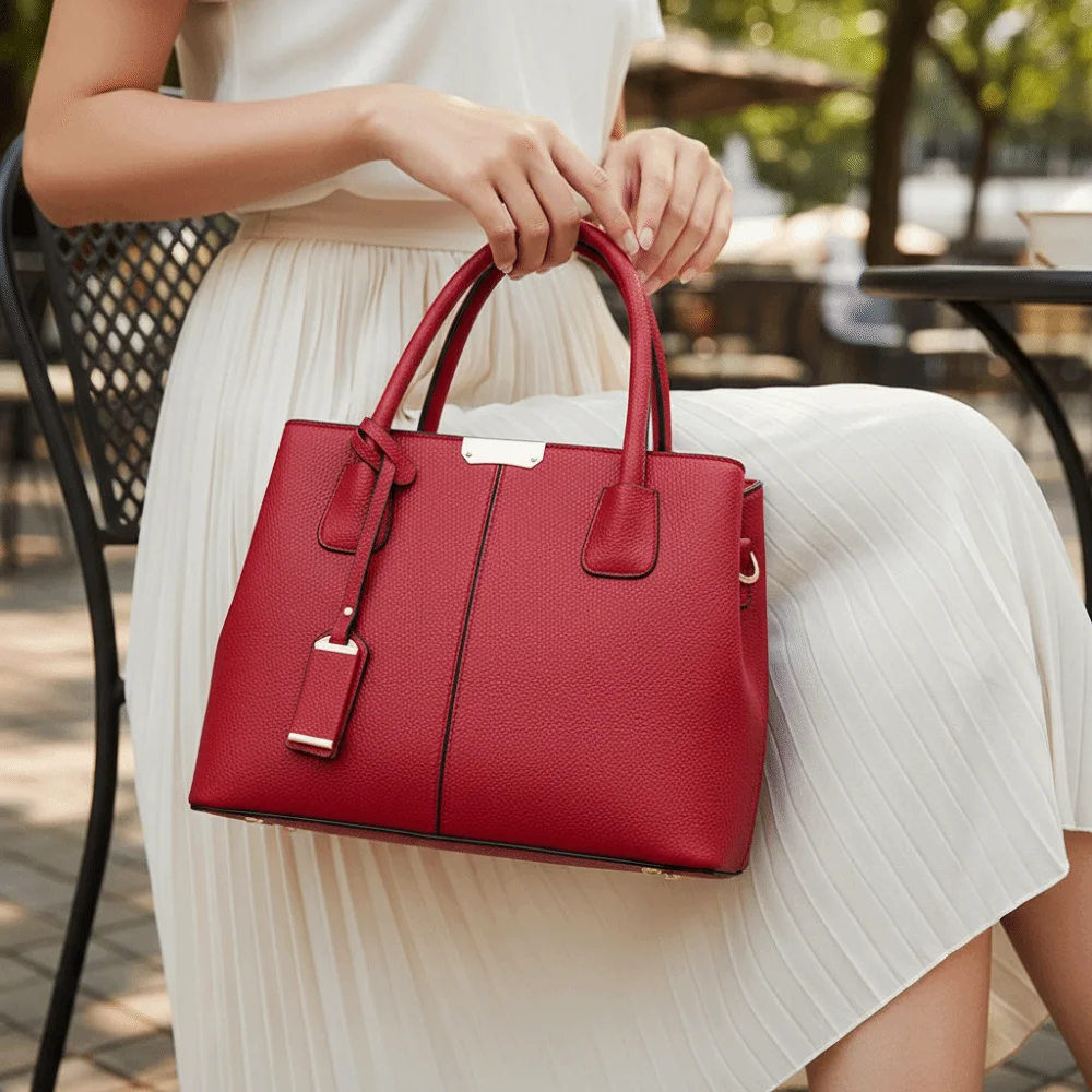 Bolso bandolera de PU elegante para mujer, gran capacidad - imagen 5