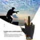 Guantes de pesca antideslizantes dos dedos con protección solar - imagen 3