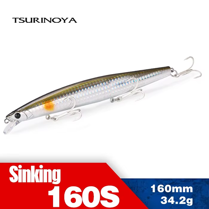 Tsurinoya Stinger 163S – Señuelo sinking minnow para lubina - imagen 5