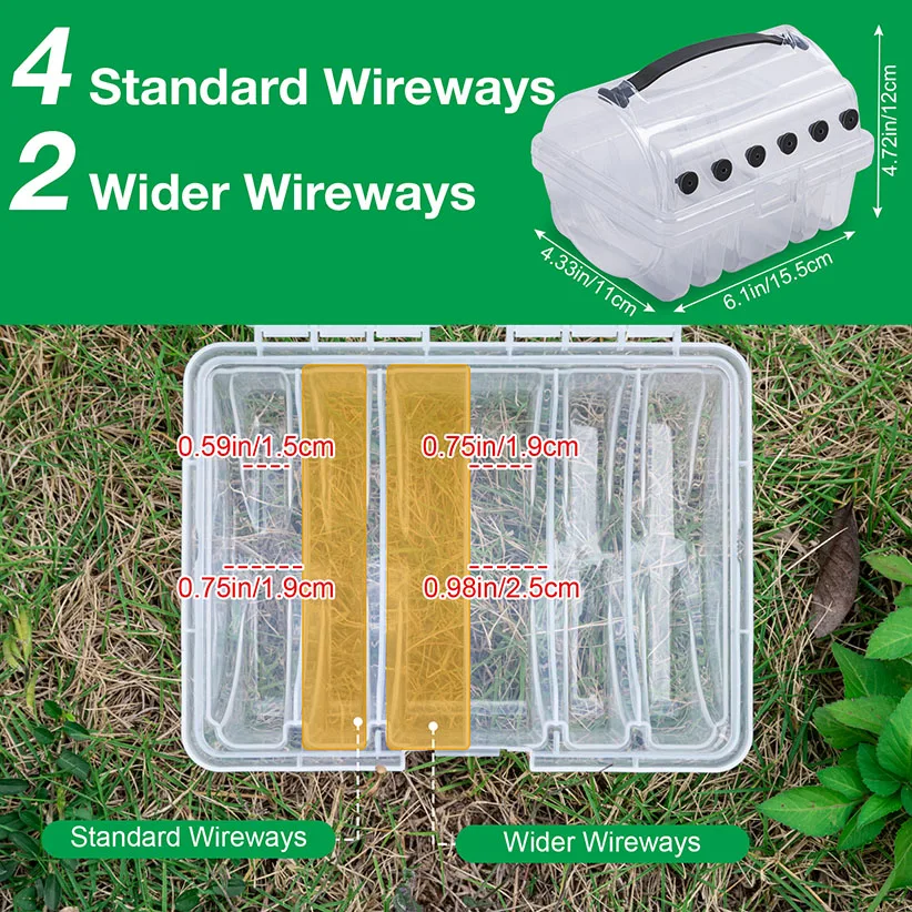 Goture Caja para sedal transparente con desagüe - imagen 3