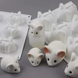 Molde de silicona ratón múltiple cavidad para mousse y chocolate