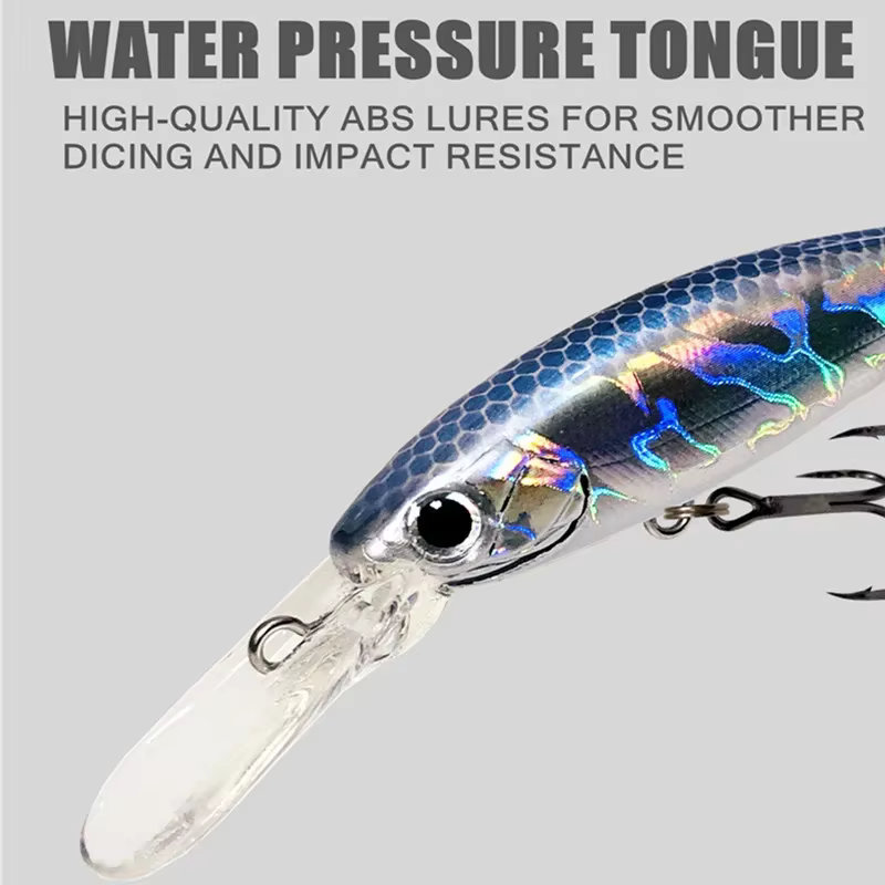 Señuelo Long Lip de buceo profundo – Jerkbait para trucha y lubina - imagen 5