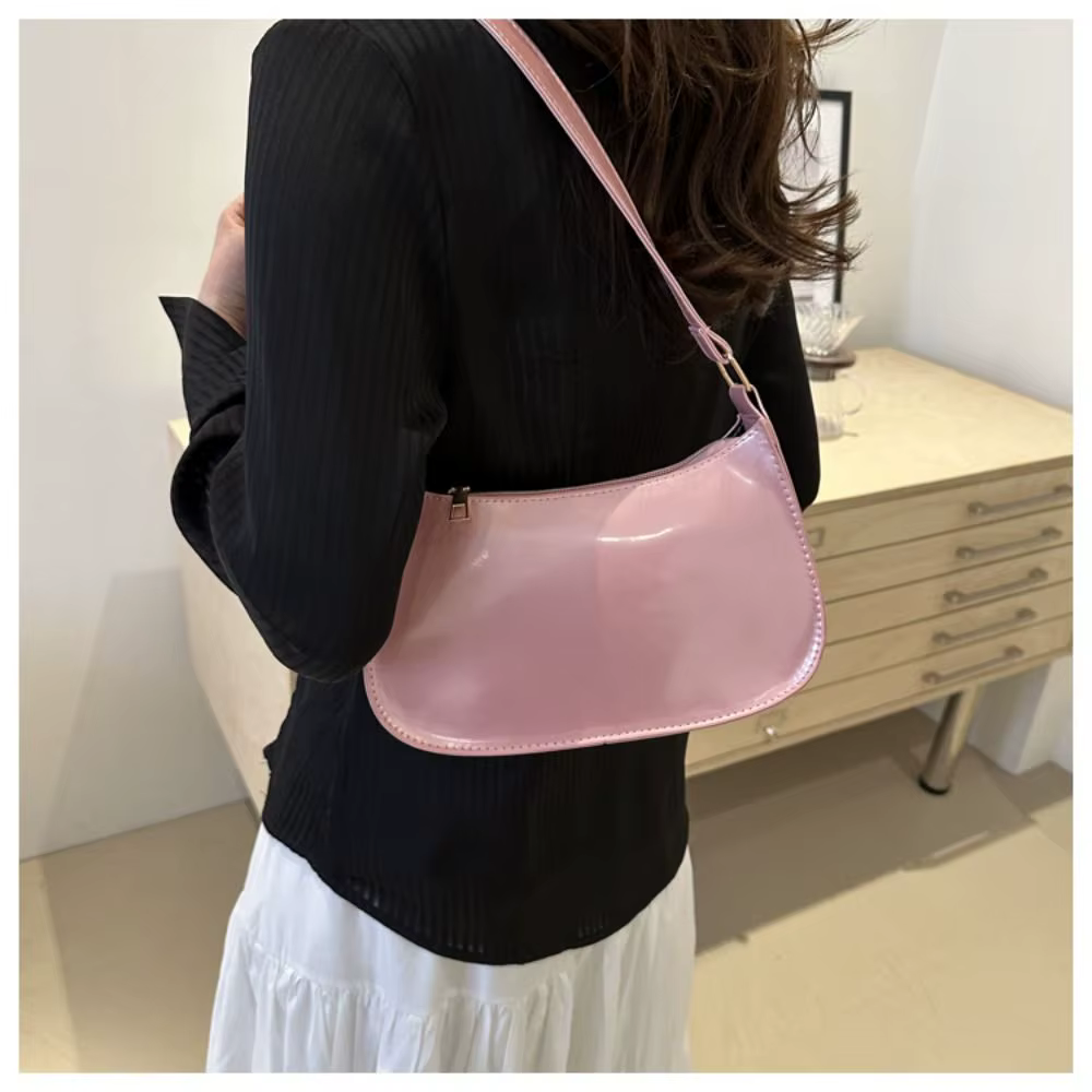 Bolso bandolera pequeño de PU con cierre para diario - imagen 4