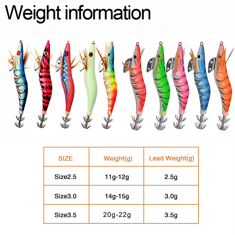 Ebi Jig Señuelo Calamar Artificial – Pesca Spinning y Curricán - imagen 3