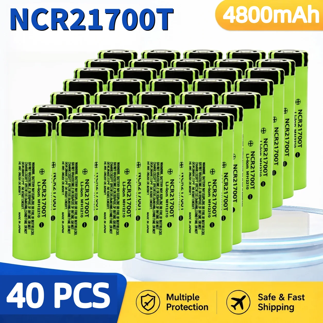 Batería Litio Recargable 21700 para Linterna – 3.7V 4800mAh - imagen 2