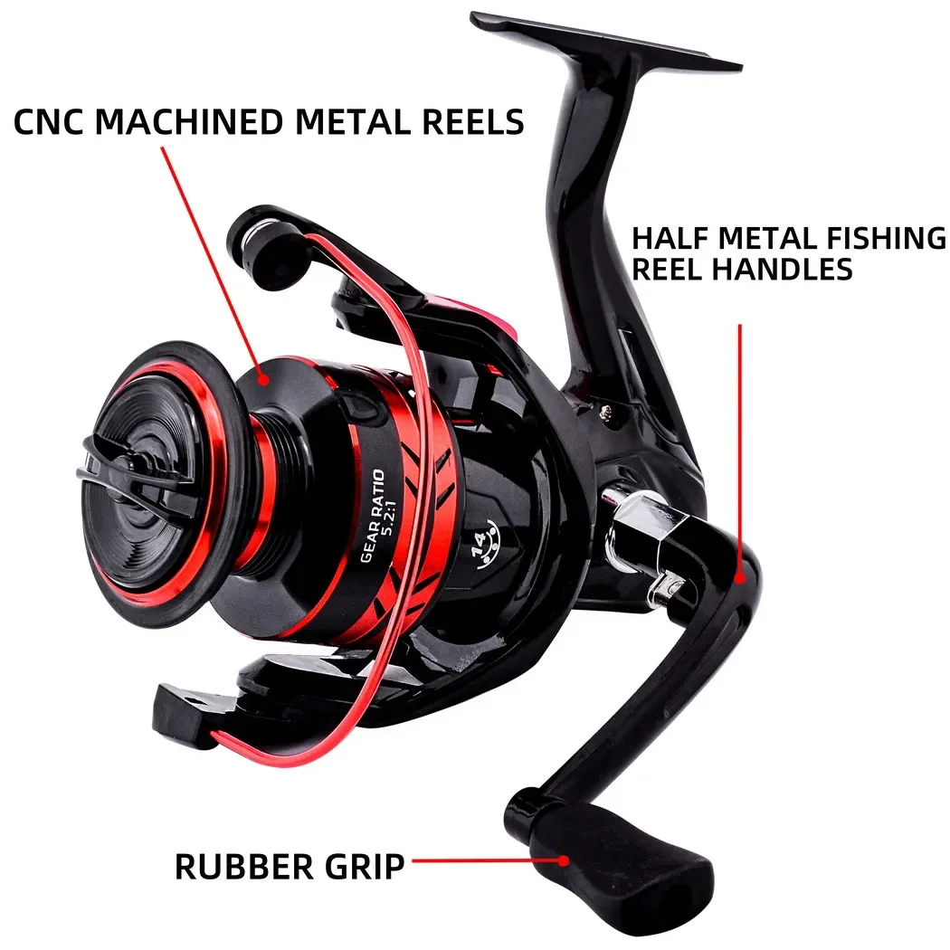 Carrete de Pesca Giratorio para carpa con rodamientos inox - imagen 3