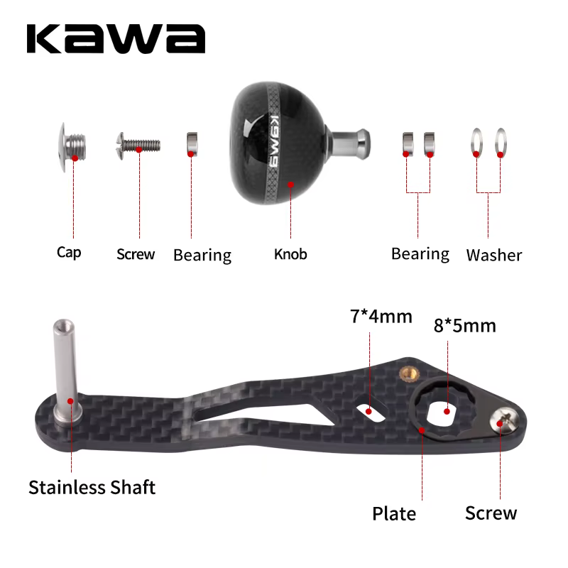 Kawa mango carrete fibra de carbono superligero serie Shi/D Ab doble - imagen 5
