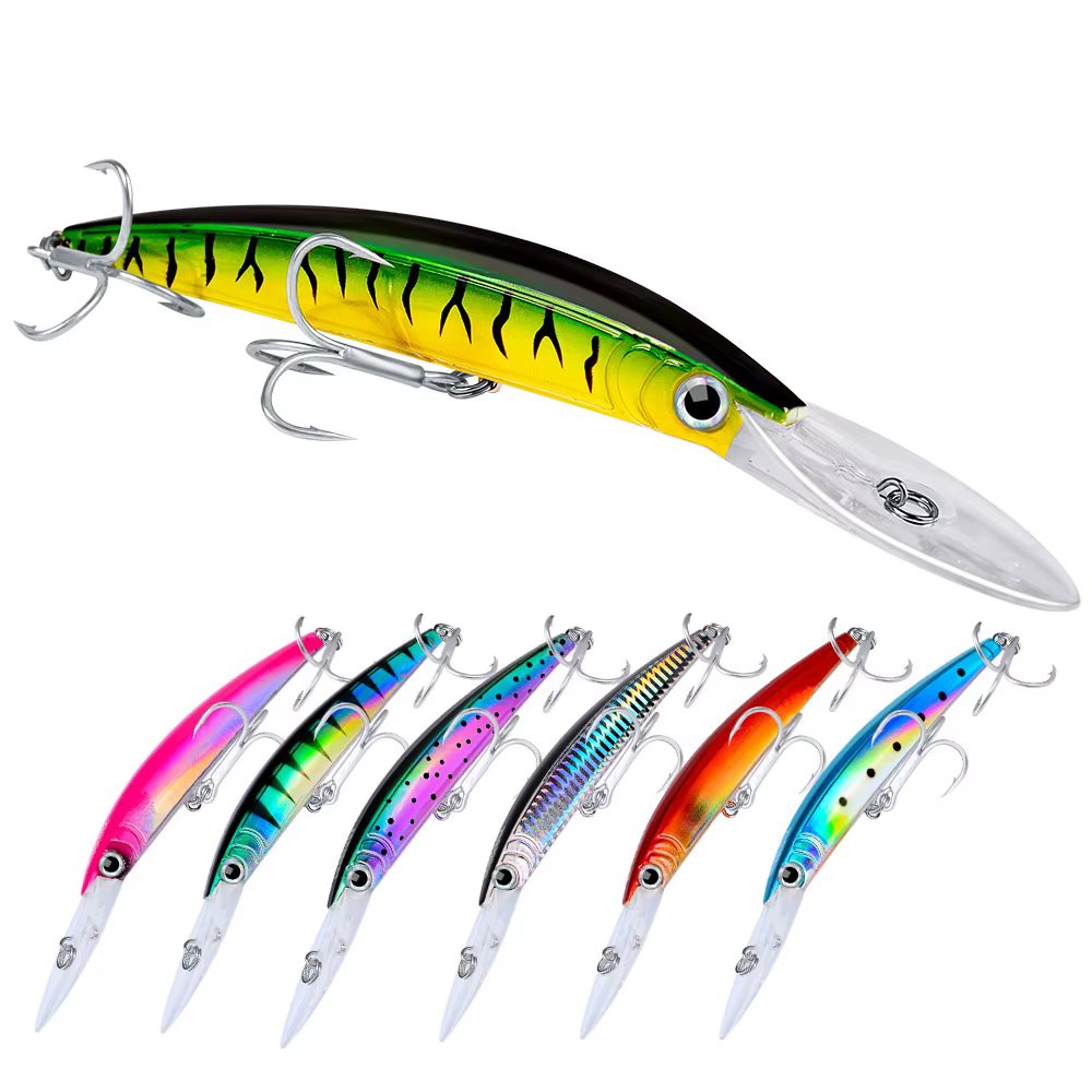 Wobller buceo profundo 17cm 27g – Señuelo duro para lubina y lucio - imagen 5