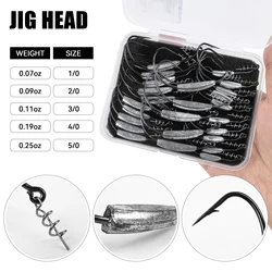 Cabezas de jig Twistlock Free Fisher anti-enredos para vinilo