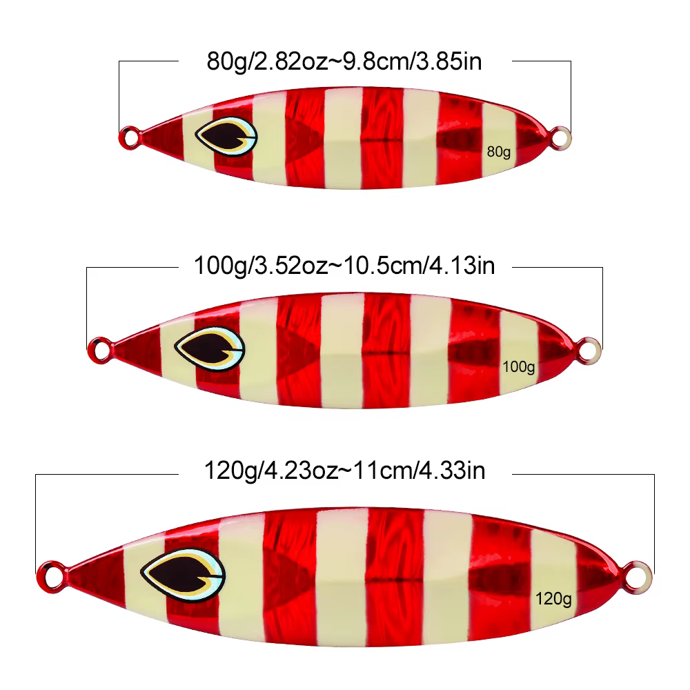 Señuelos Metálicos Slow Jigging Proberos – Cuchara Luminosa