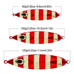 Señuelos Metálicos Slow Jigging Proberos – Cuchara Luminosa
