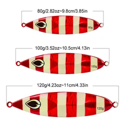 Señuelos Metálicos Slow Jigging Proberos – Cuchara Luminosa