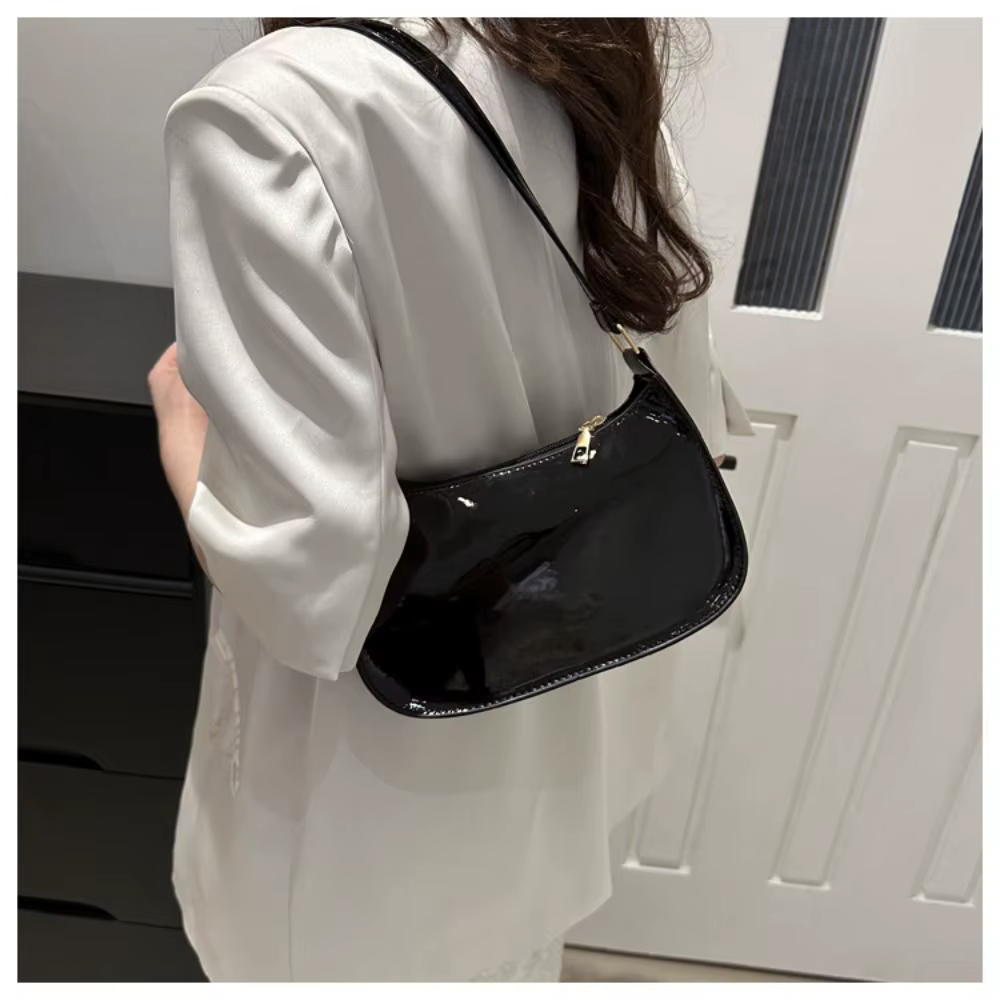 Bolso bandolera pequeño de PU con cierre para diario - imagen 3