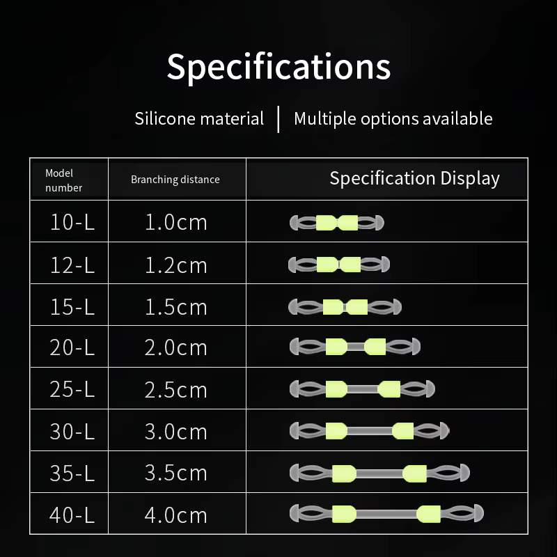 Gancho doble separable con divisor de distancia para pesca deportiva - imagen 2