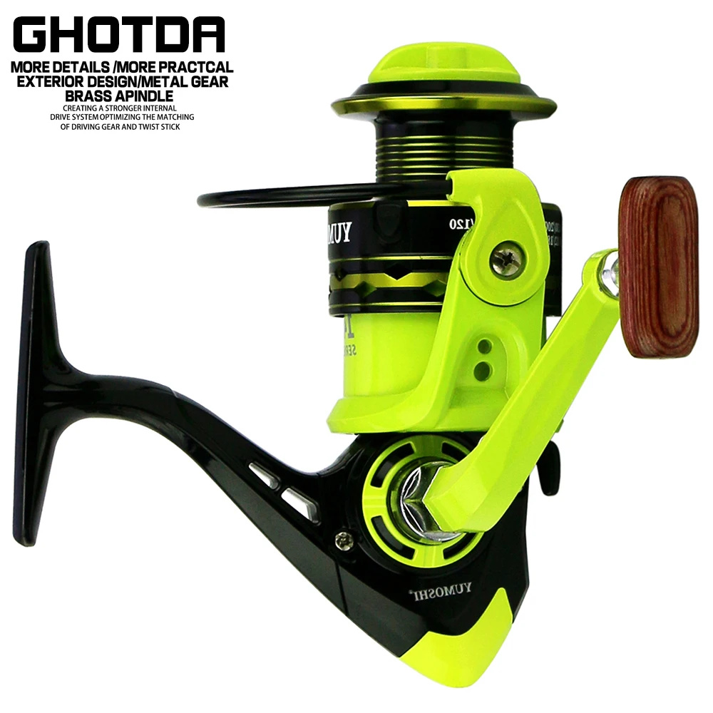 Carrete Ghotda spinning agua salada – 5.2:1 velocidad, potente ultrligero - imagen 4