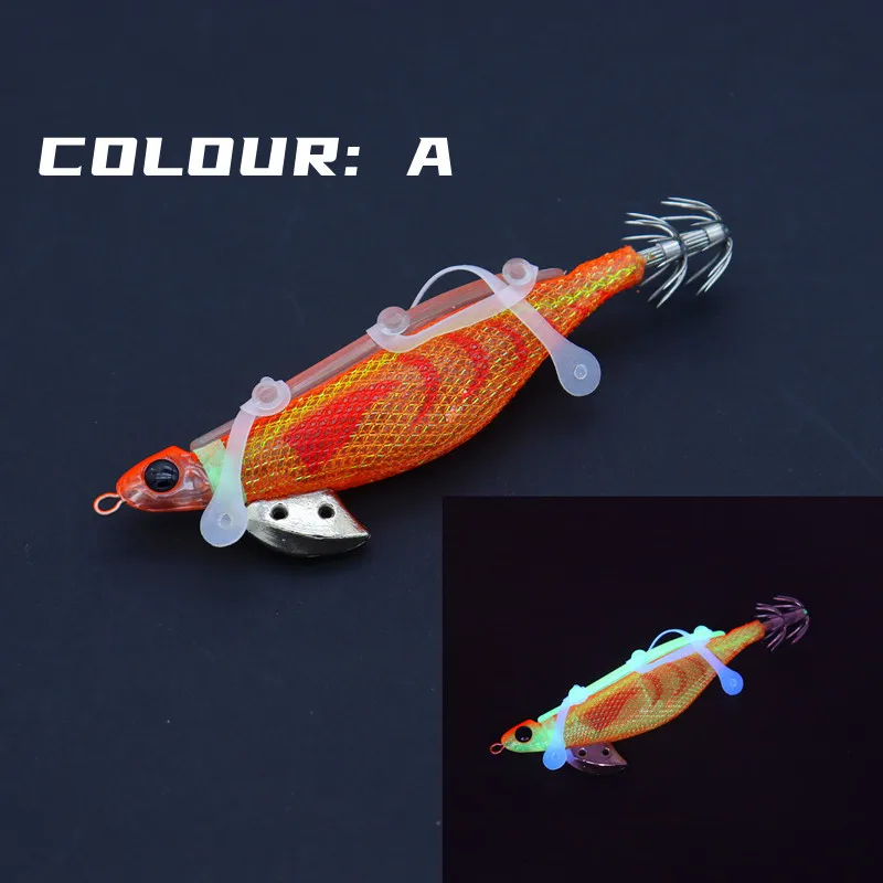 Anzuelo calamar fluorescente – Imitación conmemón reutilizable - imagen 5