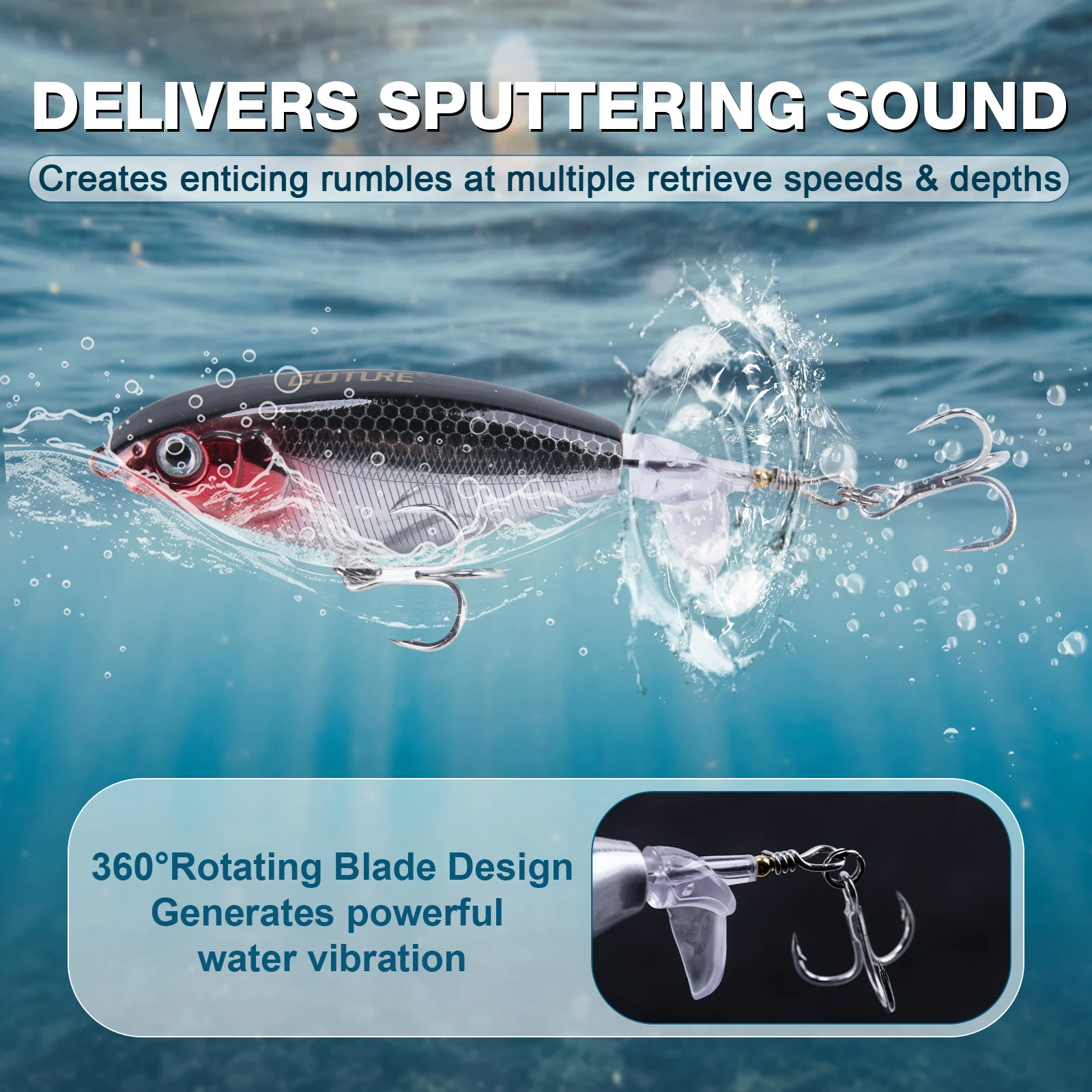 Señuelos Swimbait Goture Premium anti-enredos multiarticulados - imagen 5