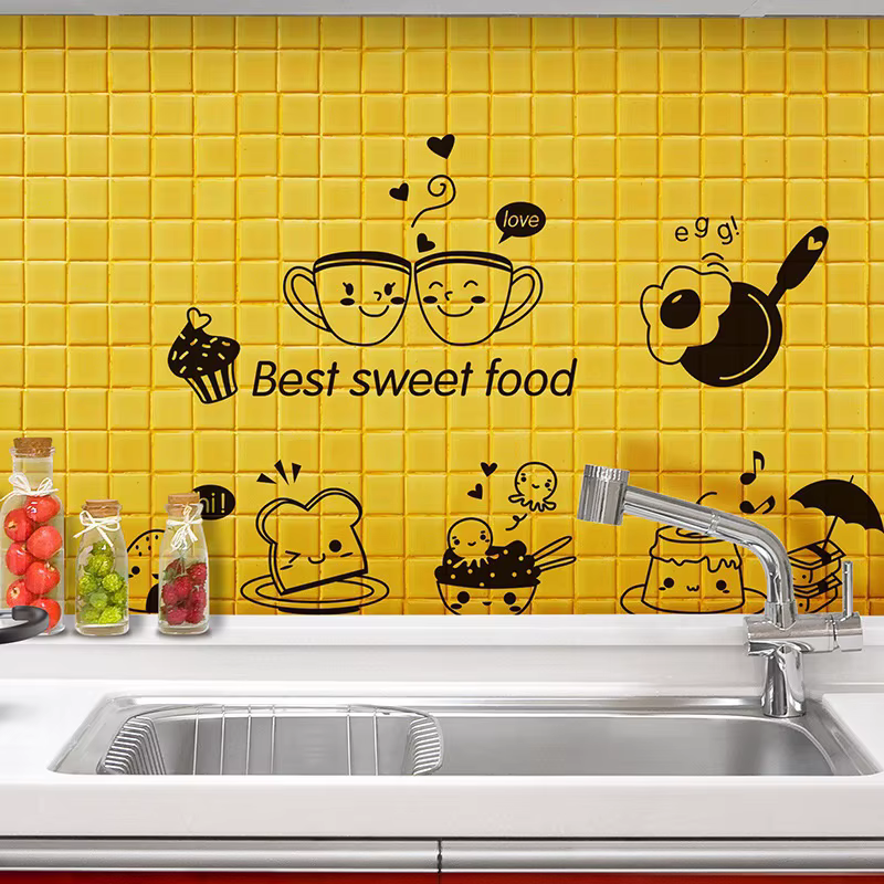 Vinilo decorativo para pared de cocina con diseño dulce - imagen 4