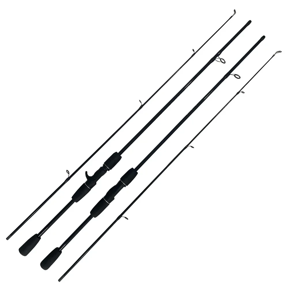 Caña de pesca ultraligera de carbono 1,8 m 2 secciones - spinning - imagen 2