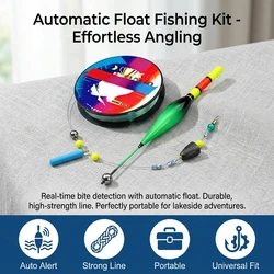 Kit líneas de pesca con flotador automático de nailon resistente