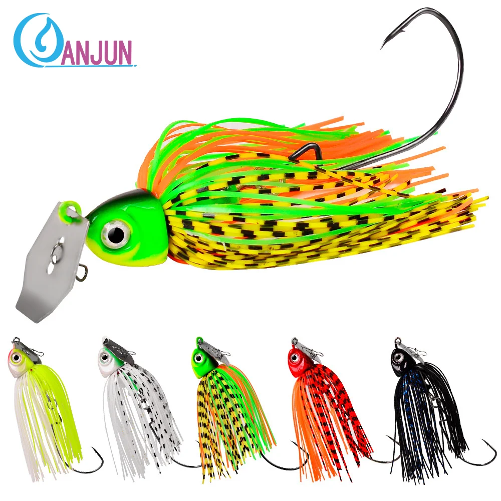 Señuelo Buzzbait giratorio con falda de goma - imagen 5