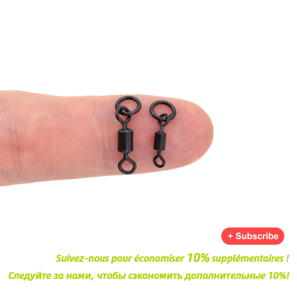 Links giratorios Chod Rig con terminal anillo sólido para carpa