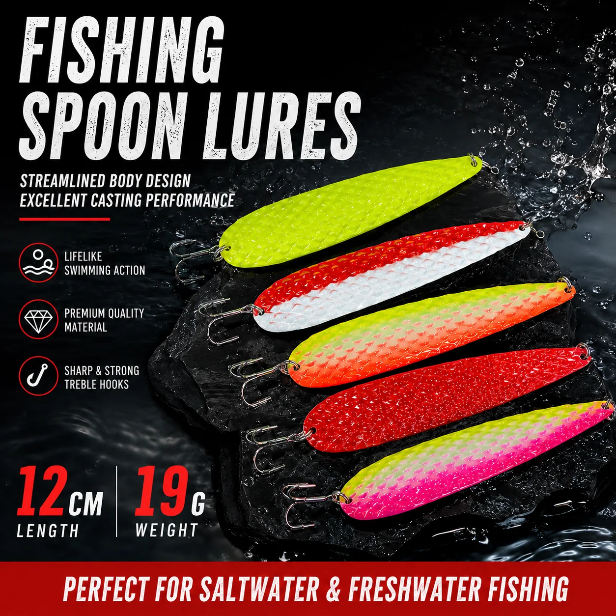 Fishingfans Señuelo para salmón con flasher y destorcedor metálico - imagen 2