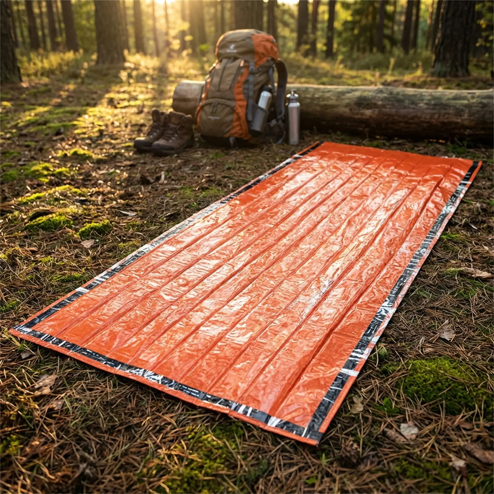 Detalle del tejido impermeable y costuras reforzadas