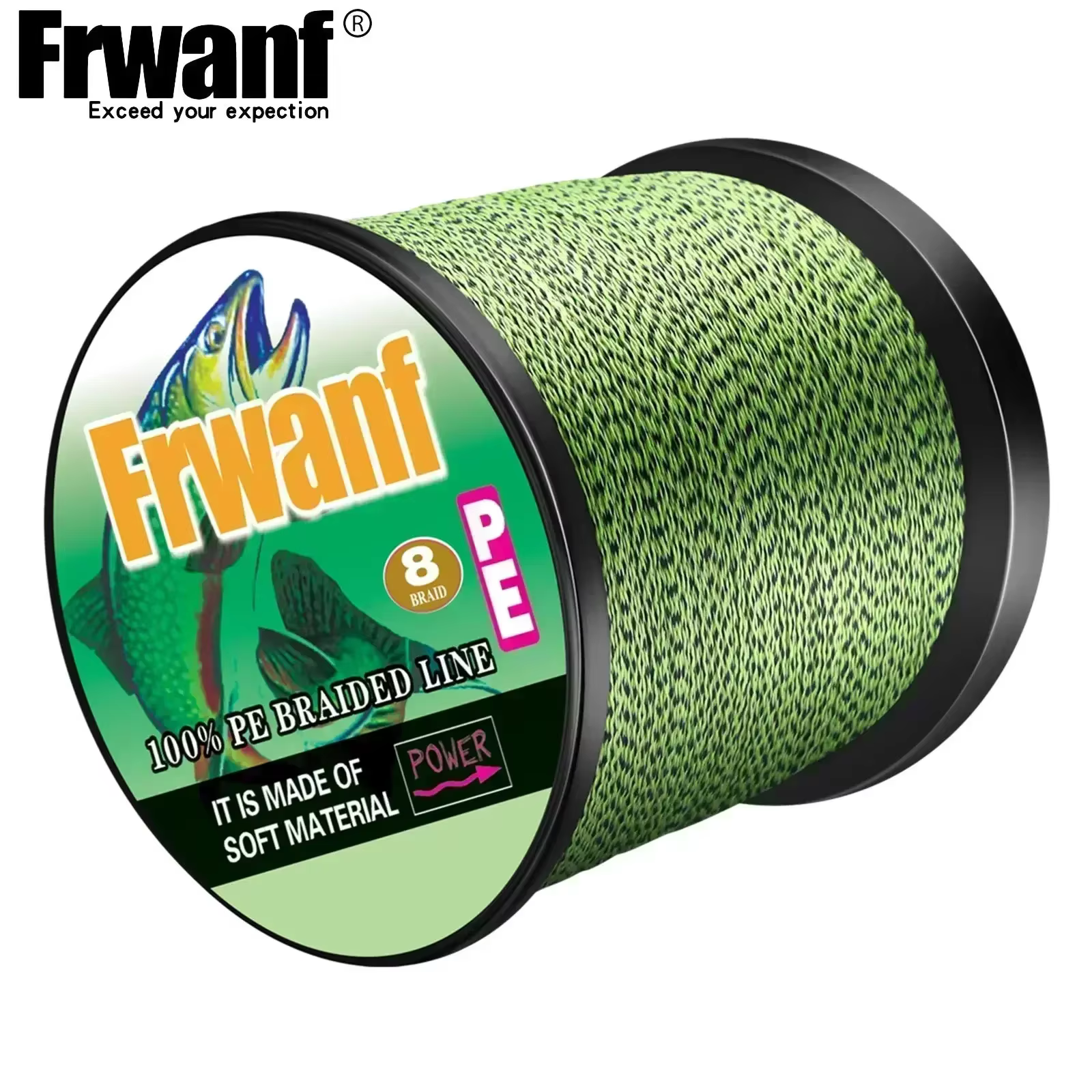Sedal trenzado 8 hebras 300m 6-300LB – Multifilamento PE moteado Invisible para carpa - imagen 5