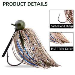 Chatterbait Wobbler con falda anti-enredos para lubina
