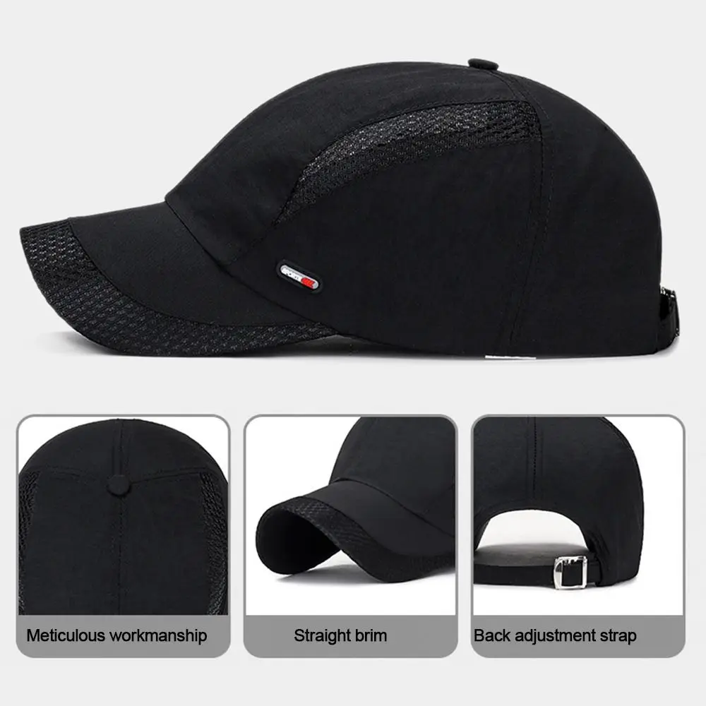 Gorra de malla transpirable secado rápido para pesca deportiva - imagen 5