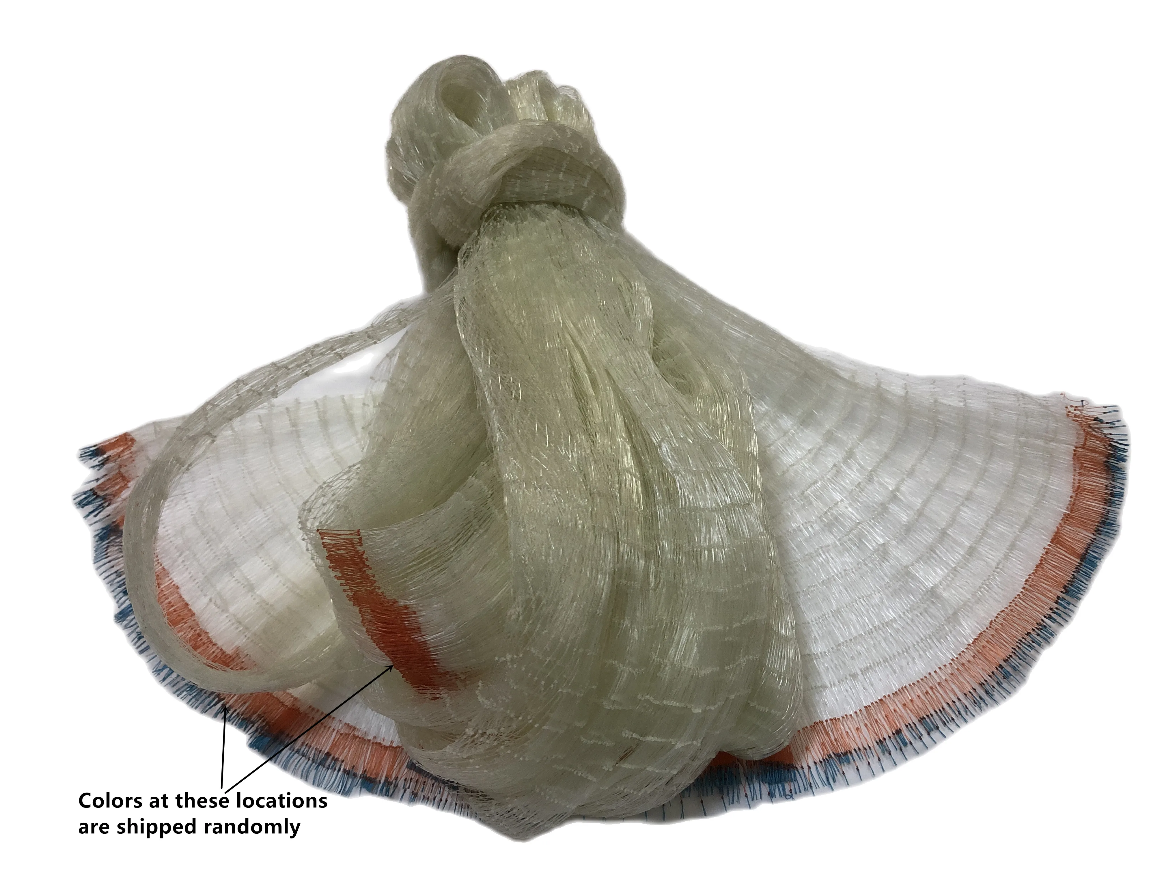 Red de nailon monofilamento semiterminada para pesca