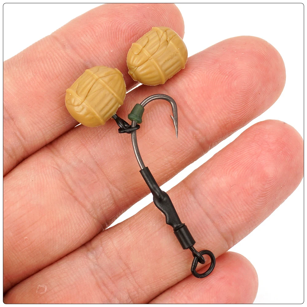 Montaje del señuelo en el anzuelo