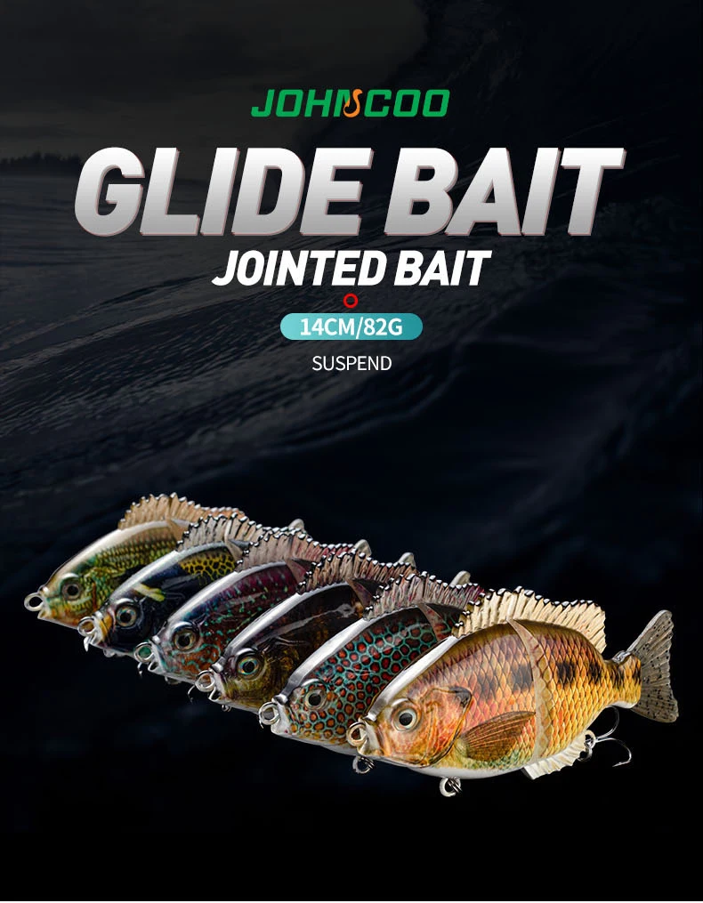 Señuelo de pesca biónico multisección con pintura realista