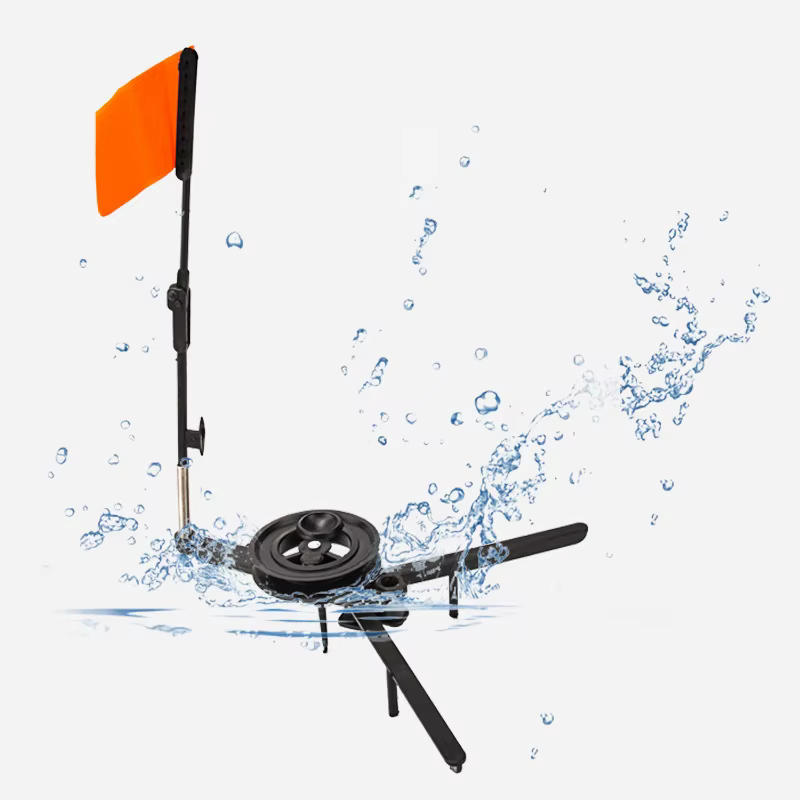 WEIHE bandera pesca hielo con caña portátil y mesa triangular - imagen 4