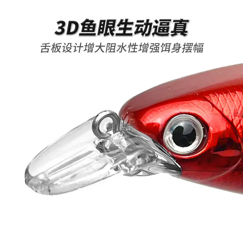 Wobbler Minnow flotante duro para carpa y lubina rayada - imagen 3