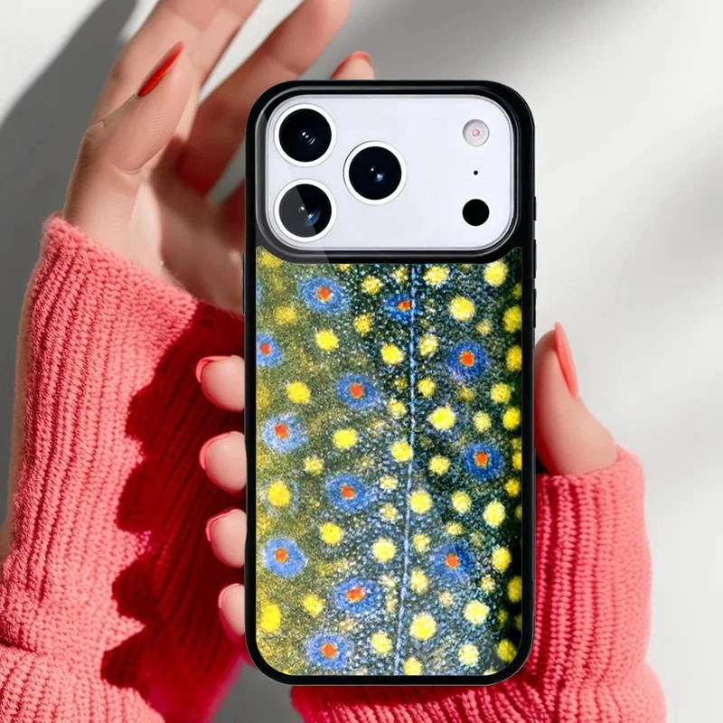 Opciones de color y variantes del diseño de trucha