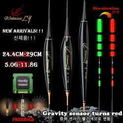 Flotador con sensor de gravedad rojo – Accesorio luminoso para carpa