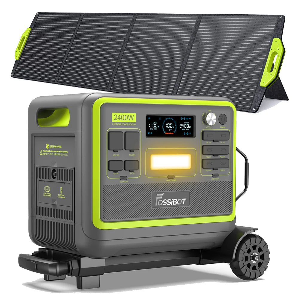Estación de energía portátil solar FOSSIBOT F2400 200W