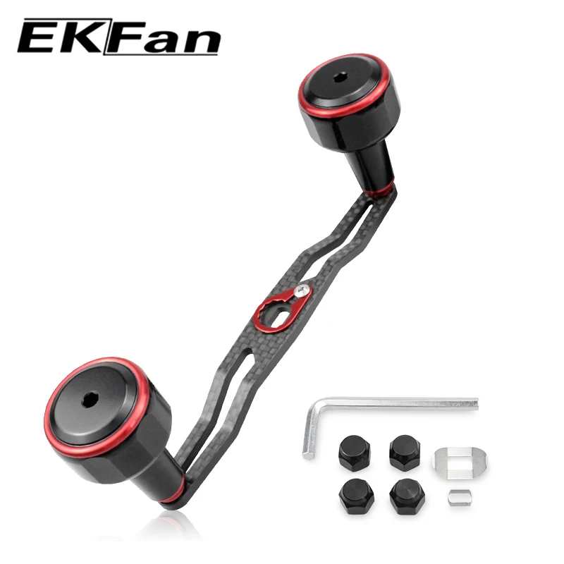 Mango de carbono EKFan 140mm ultraligero para caña casting - imagen 4