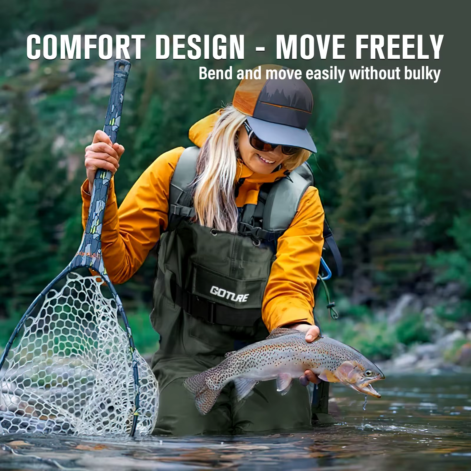 Vadeador de Pecho Goture con Botas Integradas para Pesca - imagen 4