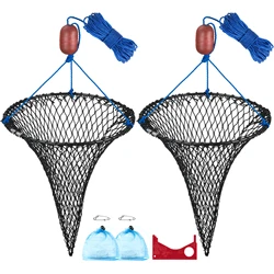 Trampas Plegables para Cangrejos y Camarones con Boya – Clip de Cebo